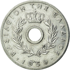 Coin, Greece, 10 Lepta, 1959, AU(50-53), Aluminum, KM:78