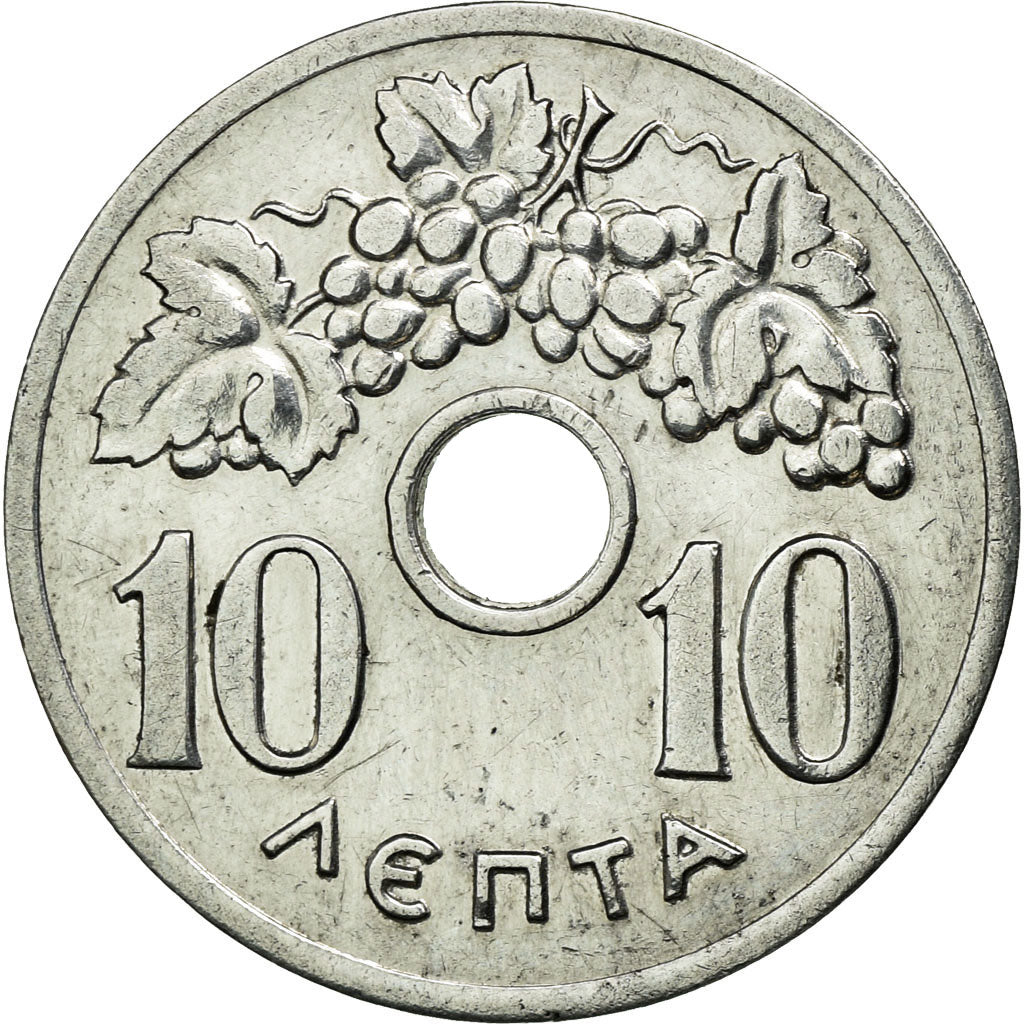 Coin, Greece, 10 Lepta, 1959, AU(50-53), Aluminum, KM:78