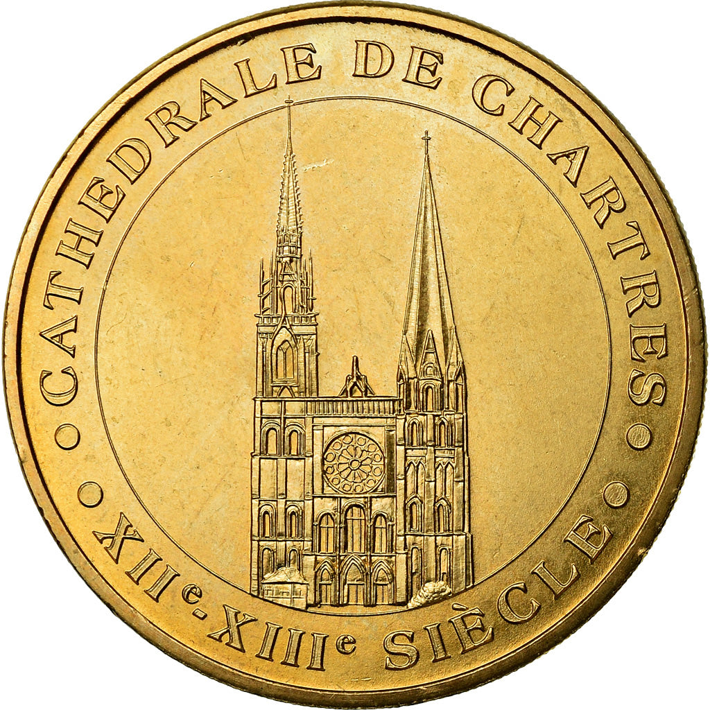 France, Token, Touristic token, Chartres - La Cathédrale n°2, Arts & Culture