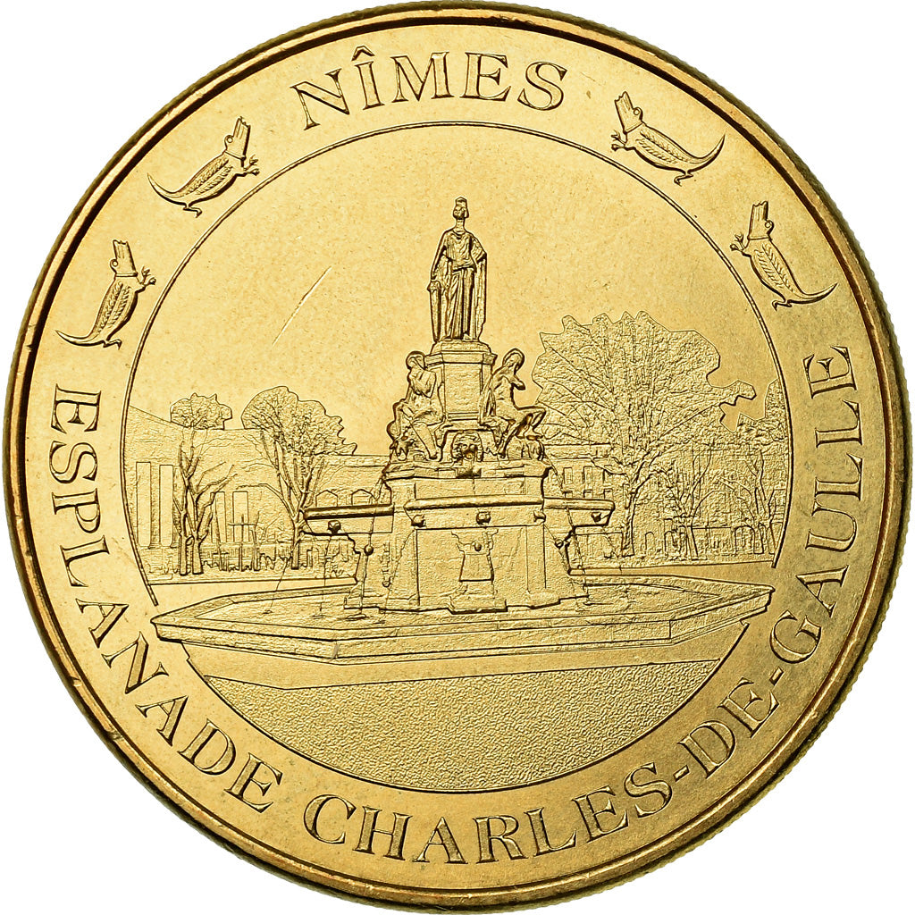 France, Token, Touristic token, Nîmes - Esplanade Charles de Gaulle, Arts &