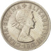 Great Britain, Elizabeth II, 1/2 Crown, 1959, AU(50-53), Copper-nickel, KM:907