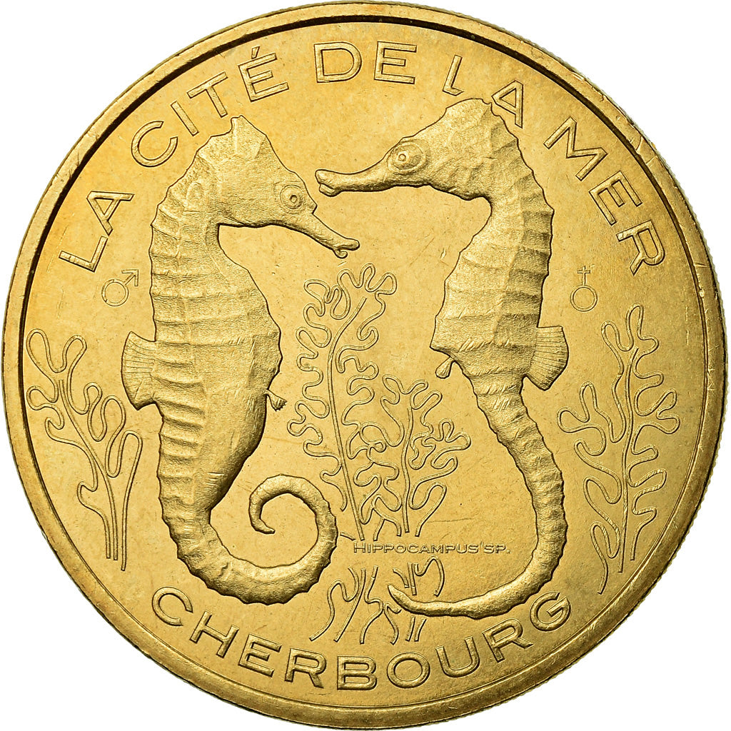 France, Token, Touristic token, Cherbourg - Cité de la Mer n°8 - Hippocampes