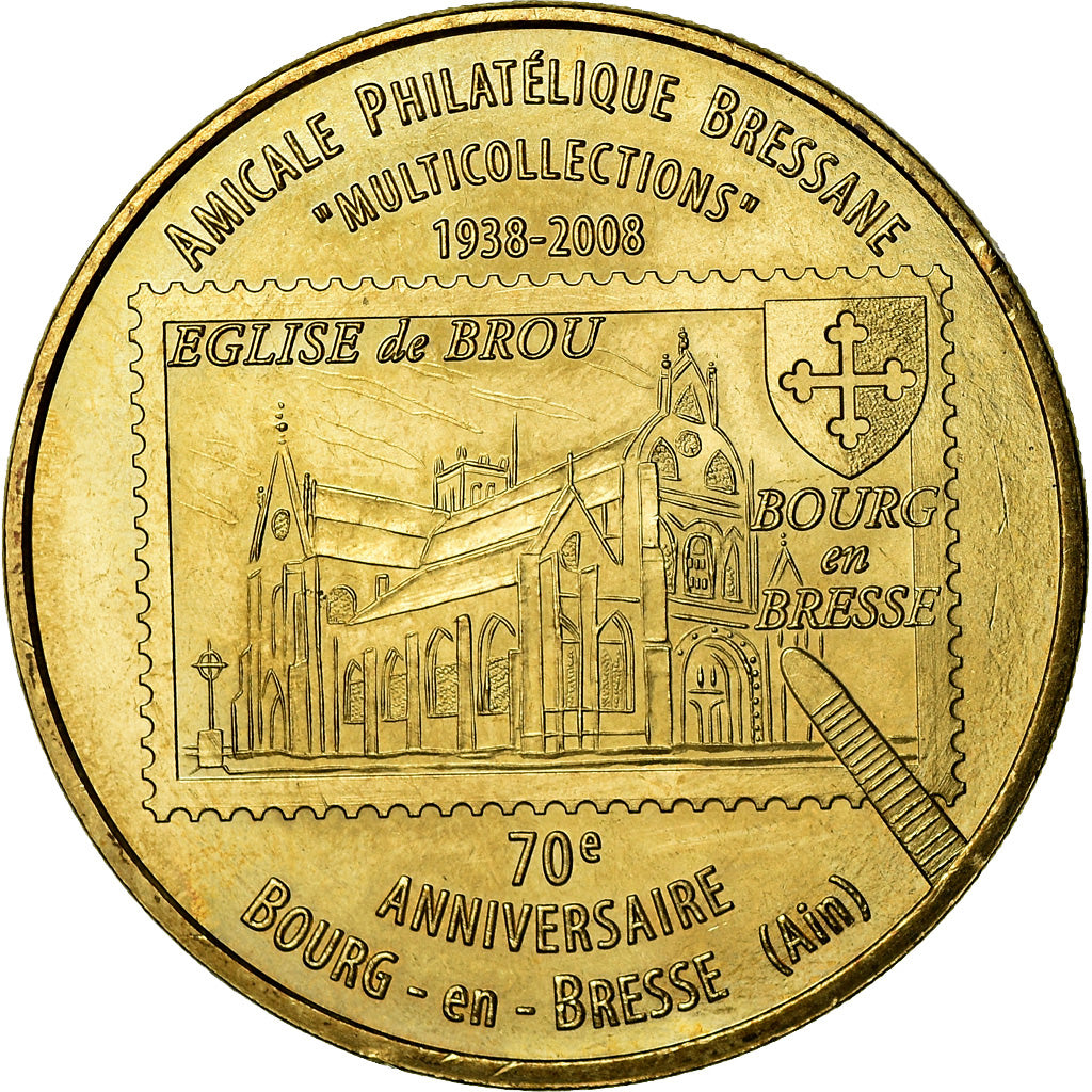 Francia, Token, Touristic token, Bourg-en-Bresse - Amicale philatélique, Arts &