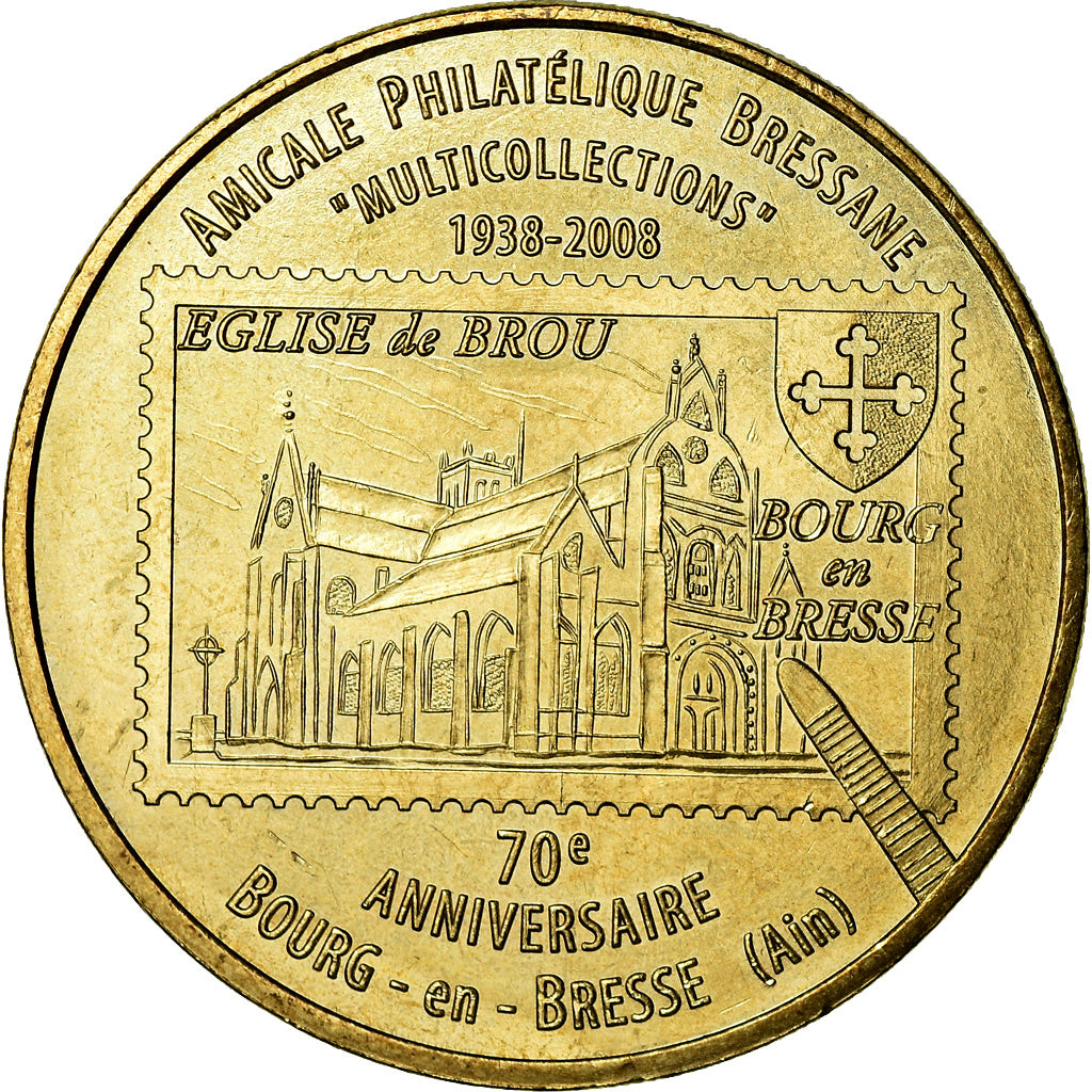 Francia, Token, Touristic token, Bourg-en-Bresse - Amicale philatélique, Arts &
