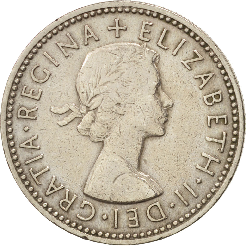 Great Britain, Elizabeth II, Shilling, 1964, EF(40-45), Copper-nickel, KM:904