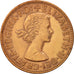 Coin, Great Britain, Elizabeth II, Penny, 1963, EF(40-45), Bronze, KM:897