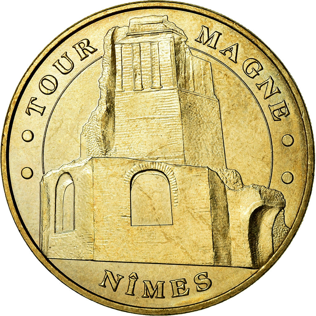 France, Token, Touristic token, Nîmes - La Tour Magne, Arts & Culture, 2010