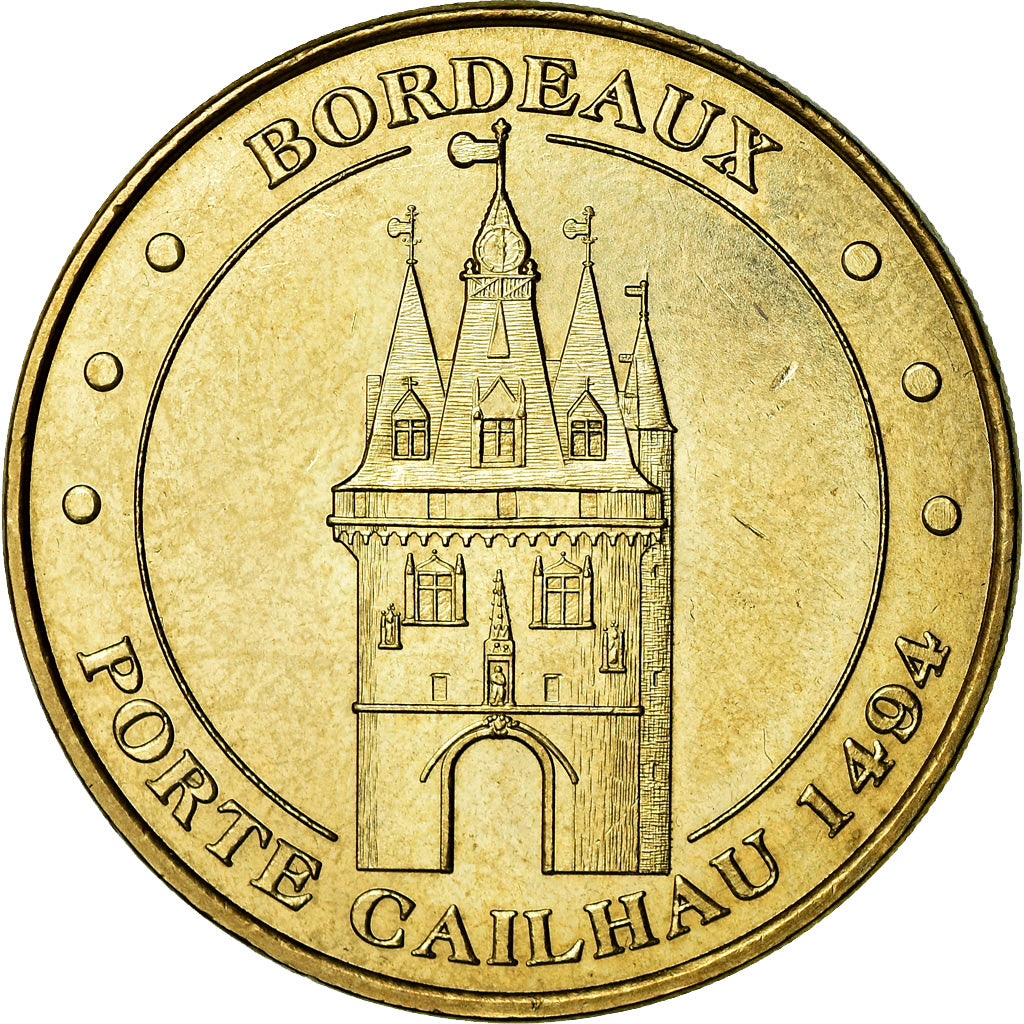 Francja, Token, Żeton turystyczny, Bordeaux - Porte Cailhau 1494, Sztuka i