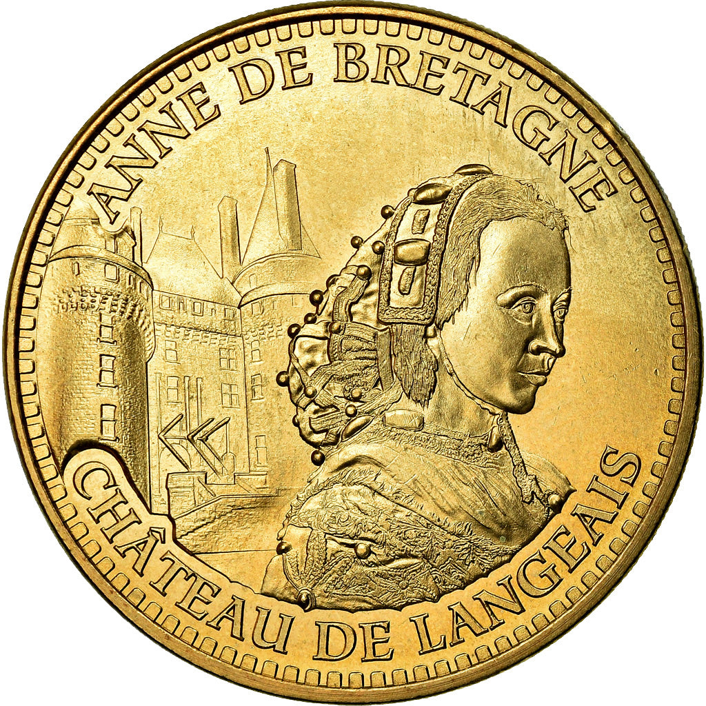 France, Token, Touristic token, Langeais - Château n°3 - Anne de Bretagne