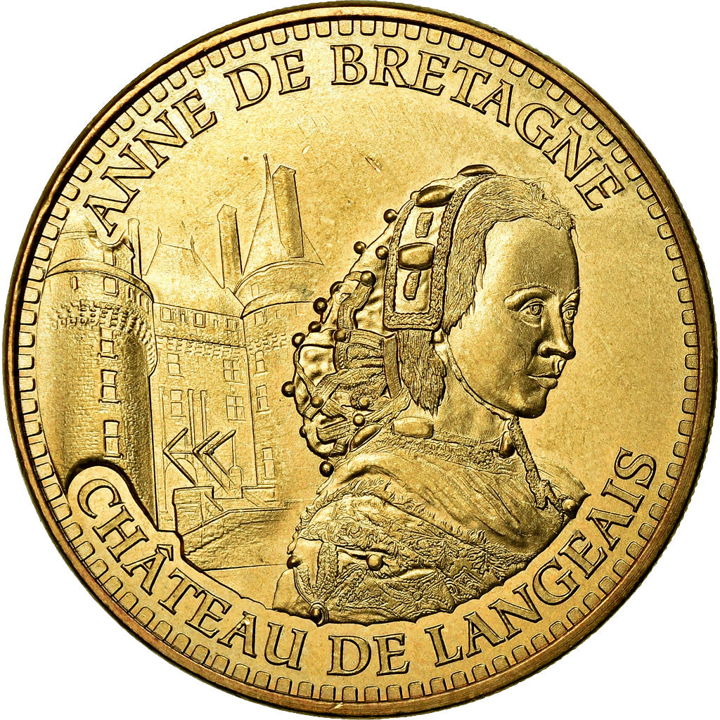 France, Token, Touristic token, Langeais - Château n°3 - Anne de Bretagne