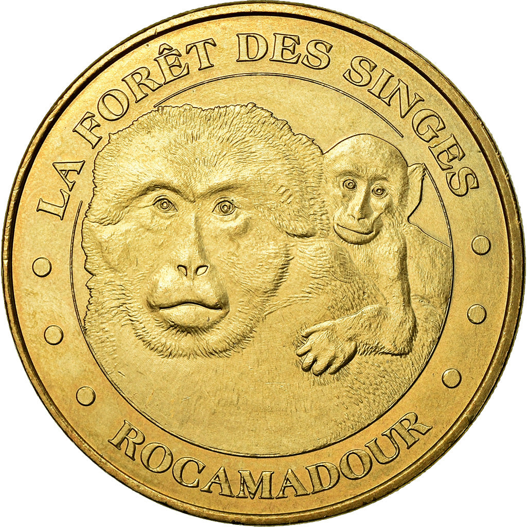 França, Token, Token turístico, Rocamadour - La forêt des singes n°3, Artes