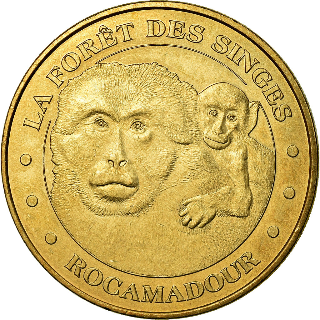 France, Token, Touristic token, Rocamadour - La forêt des singes n°3, Arts &