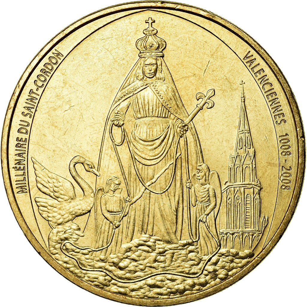 Francia, Token, Touristic token, Valenciennes - Basilique du Saint-Cordon, Arts