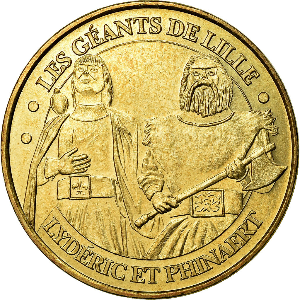 France, Token, Touristic token, Lille - Les Géants, Arts & Culture, 2007, MDP