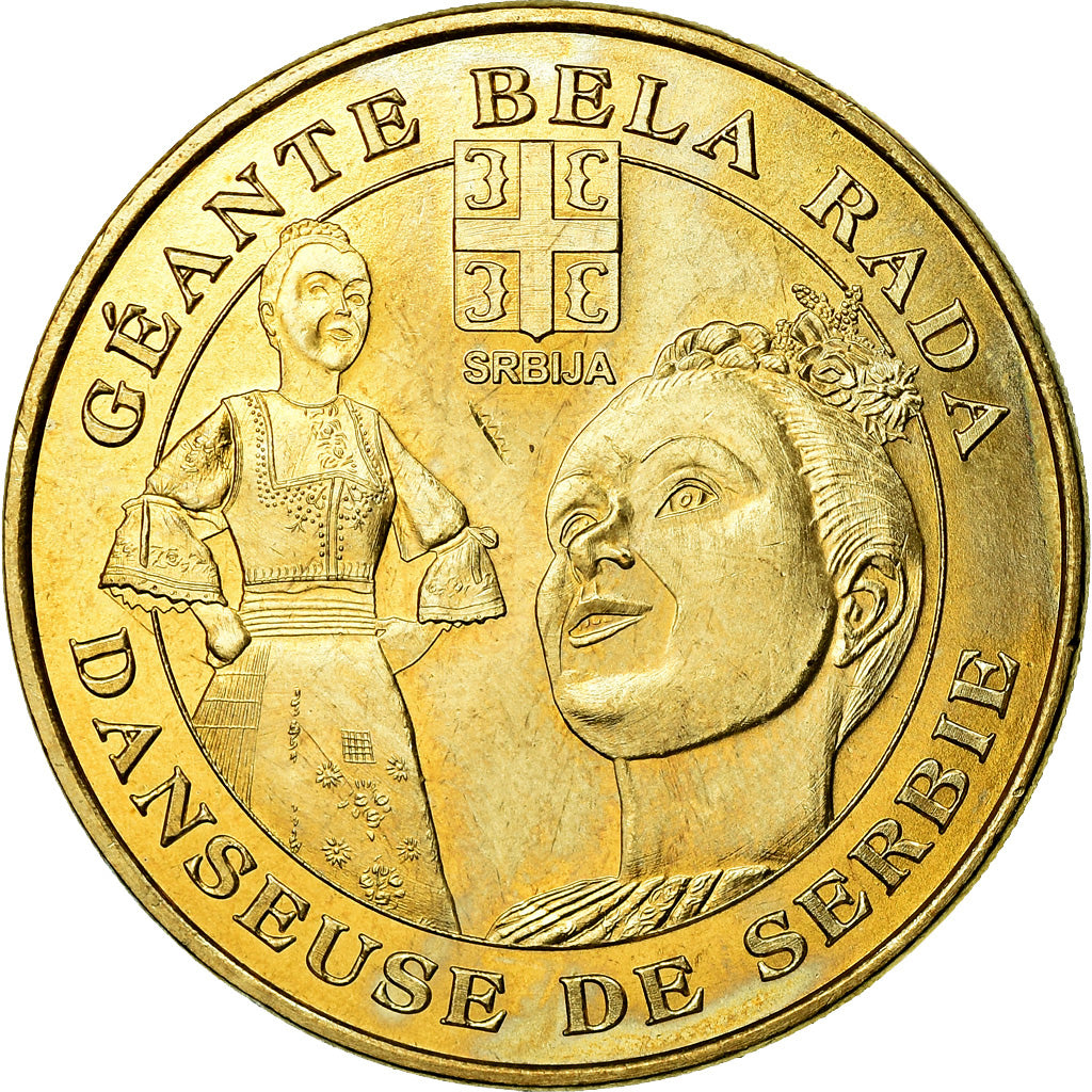 France, Token, Touristic token, Orchies - Géante Bela Rada, danseuse de Serbie