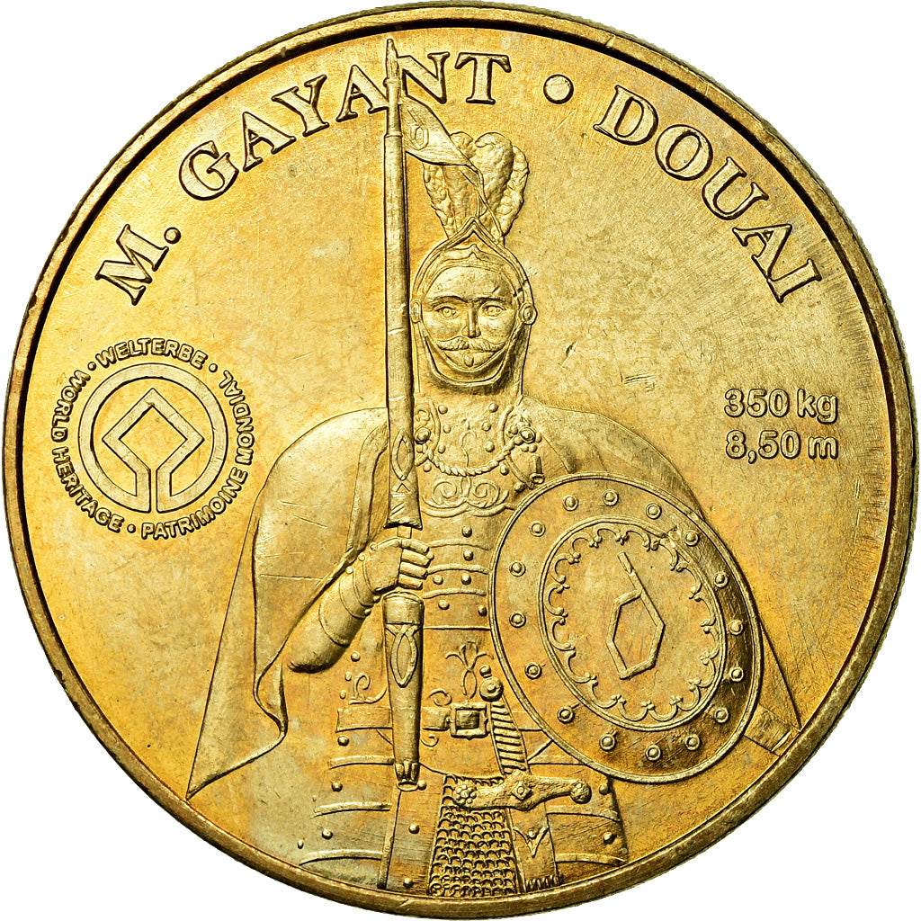 France, Jeton, Jeton Touristique, Douai - M Gayant, Arts & Culture, 2010, MDP