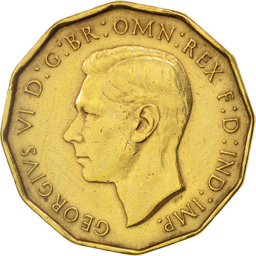 Grande-Bretagne, George VI, 3 Pence, 1937, TTB+, Nickel-brass, KM:849