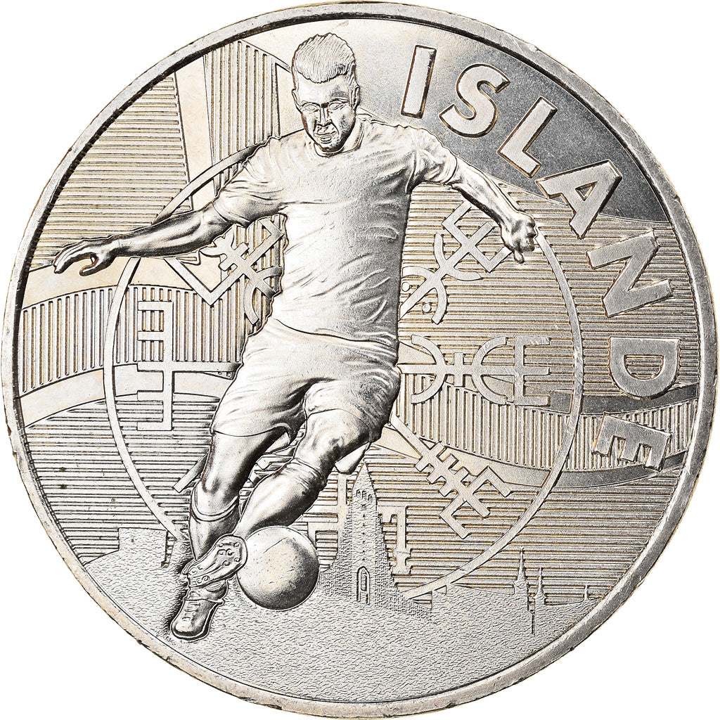 France, Jeton, Football, Islande, Euro, Sports & leisure, 2016, MS(64)