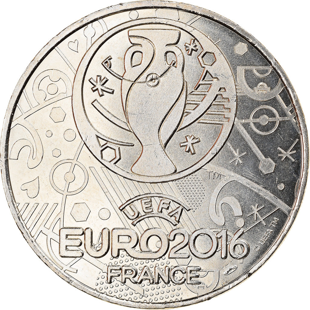 France, Jeton, Football, Islande, Euro, Sports & leisure, 2016, MS(64)
