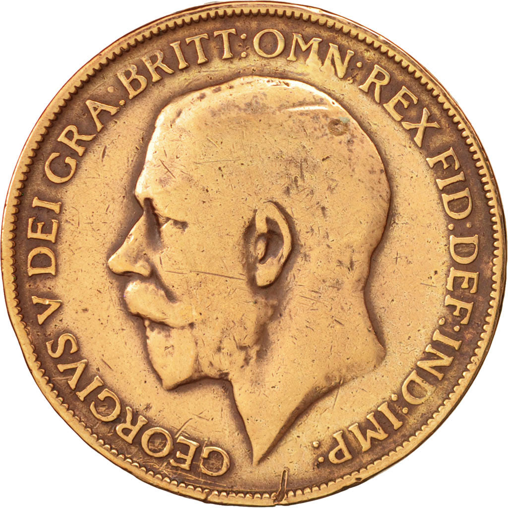 Great Britain, George V, Penny, 1911, VF(20-25), Bronze, KM:810