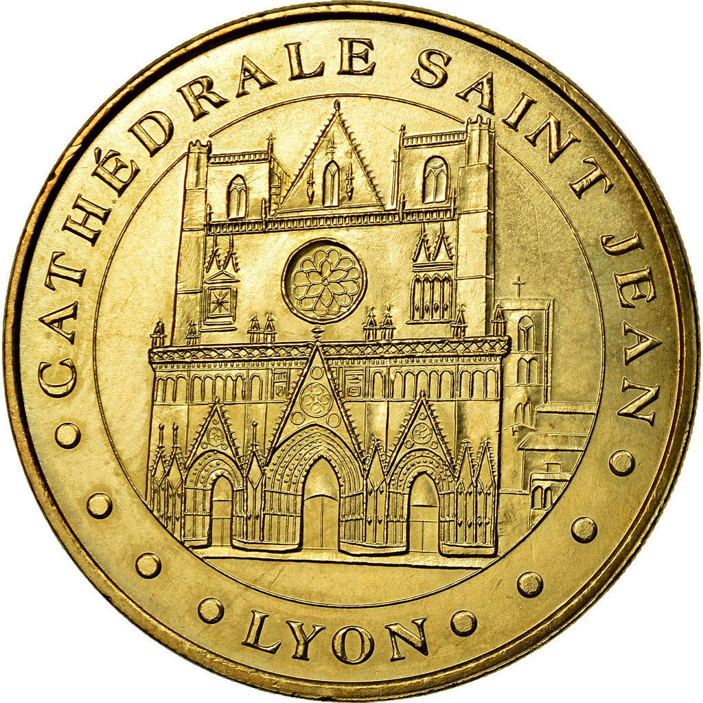 Francja, Token, Żeton turystyczny, Lyon - Cathédrale Saint Jean n°1, Sztuka i