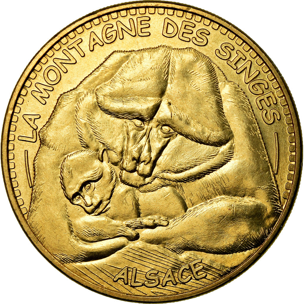 Francia, Token, Jetón turístico, Kintzheim -  Montagne des Singes n°9, Arts &