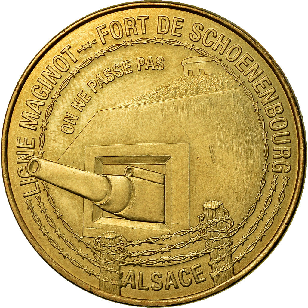 Francja, Token, Żeton turystyczny, Hunspach - Fort de Schoenbourg - Ligne