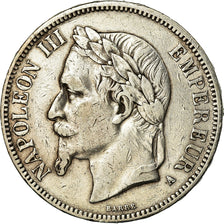 Münze, Frankreich, Napoleon III, Napoléon III, 5 Francs, 1867, Paris, S+