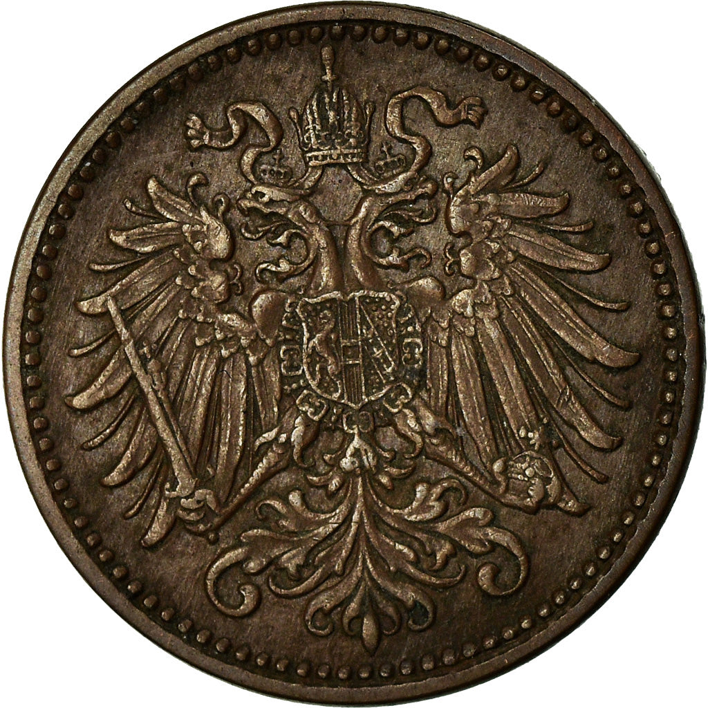Coin, Austria, Franz Joseph I, Heller, 1909, EF(40-45), Bronze, KM:2800