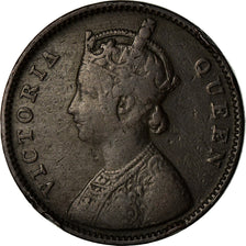 Monnaie, INDIA-BRITISH, Victoria, 1/4 Anna, 1862, TTB+, Cuivre, KM:467