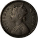 Monnaie, INDIA-BRITISH, Victoria, 1/4 Anna, 1862, TTB+, Cuivre, KM:467