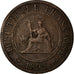 Münze, FRENCH INDO-CHINA, Cent, 1892, Paris, S+, Bronze, KM:1