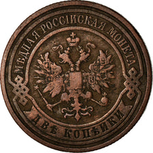 Coin, Russia, Nicholas II, 2 Kopeks, 1909, Saint-Petersburg, VF(30-35), Copper