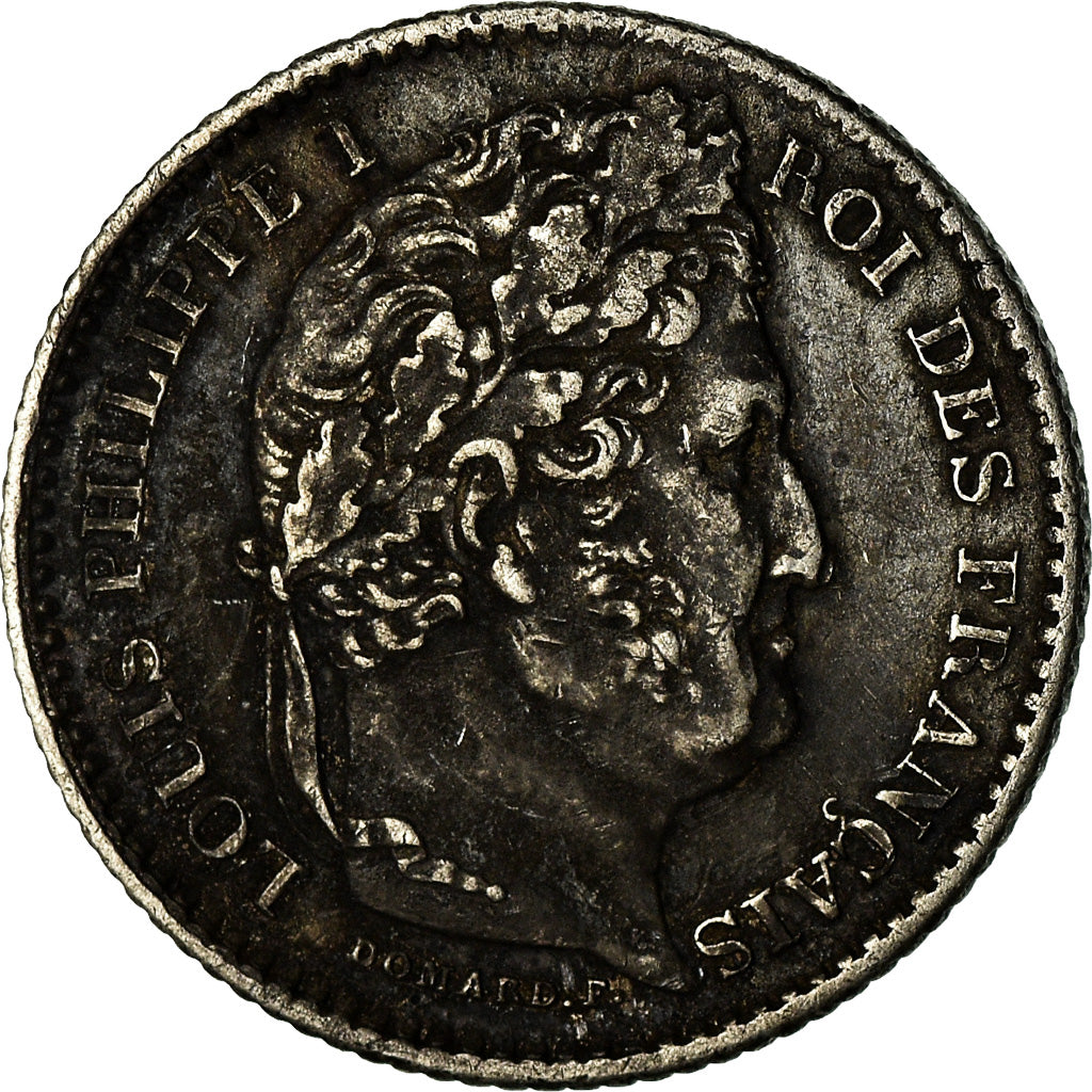 Moneta, Francja, Louis-Philippe, 25 Centimes, 1845, Rouen, VF(20-25), Srebro