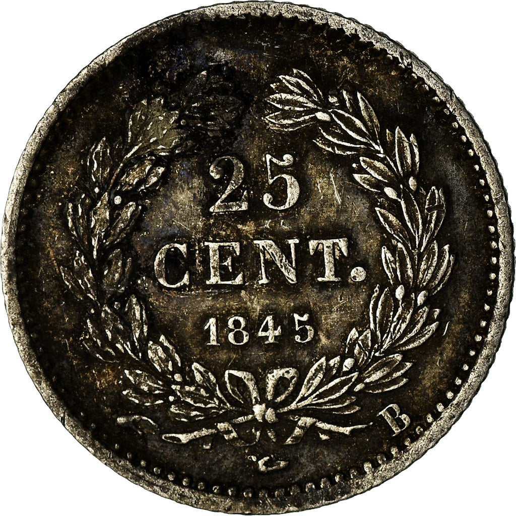 Moneta, Francja, Louis-Philippe, 25 Centimes, 1845, Rouen, VF(20-25), Srebro