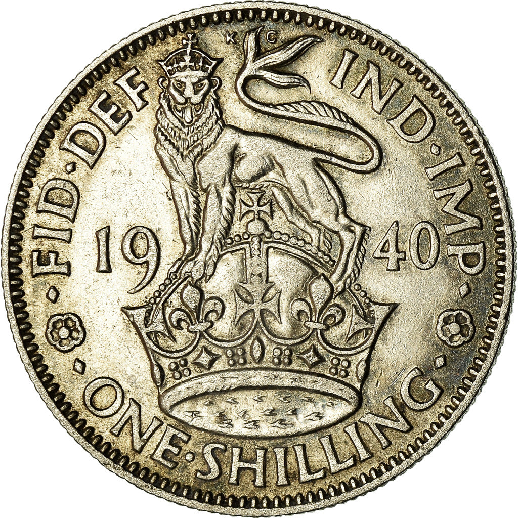 Coin, Great Britain, George VI, Shilling, 1940, AU(55-58), Silver, KM:853