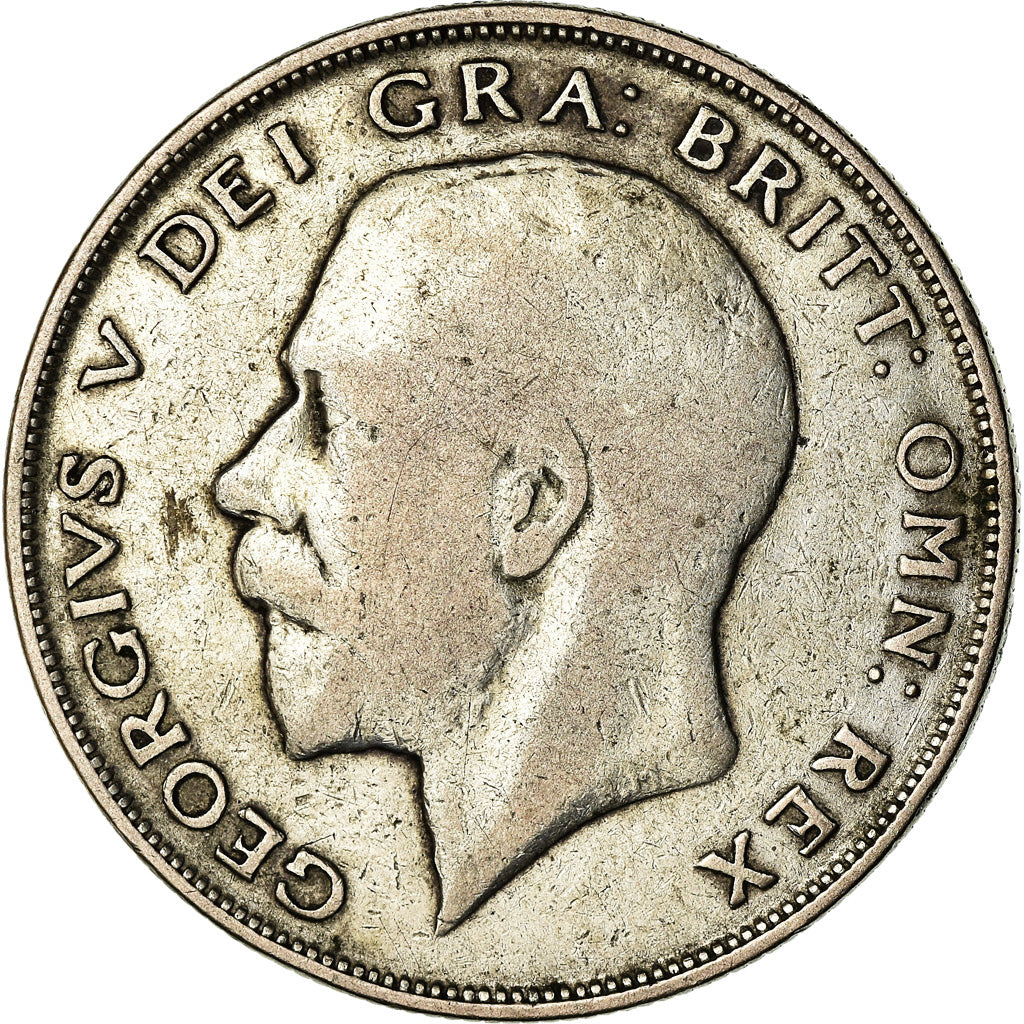 Coin, Great Britain, George V, 1/2 Crown, 1922, VF(30-35), Silver, KM:818.2