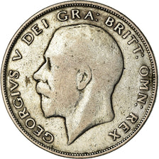 Coin, Great Britain, George V, 1/2 Crown, 1922, VF(30-35), Silver, KM:818.2