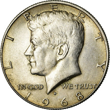 Monnaie, États-Unis, Kennedy Half Dollar, Half Dollar, 1968, U.S. Mint, Denver