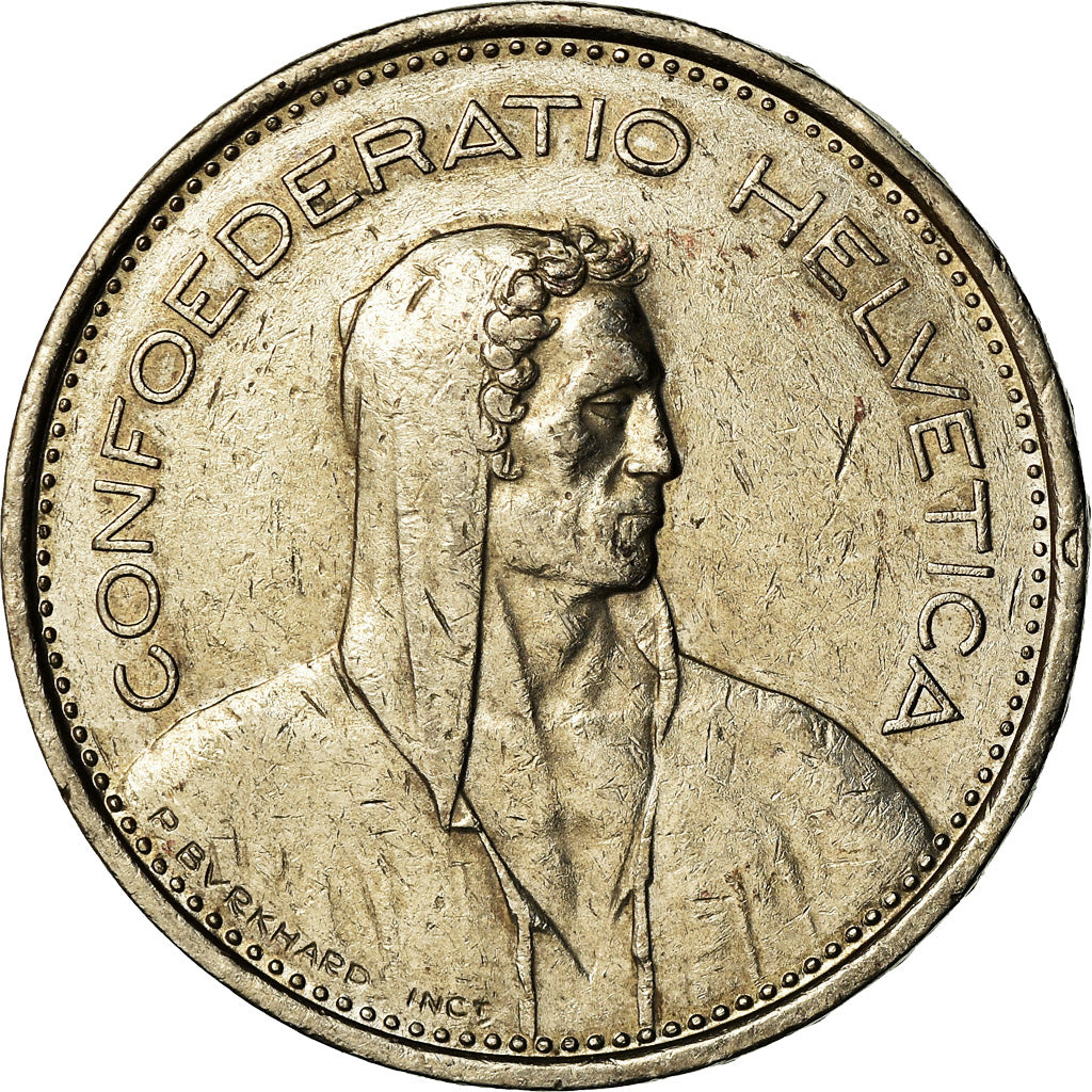 Coin, Switzerland, 5 Francs, 1978, Bern, EF(40-45), Copper-nickel, KM:40a.1
