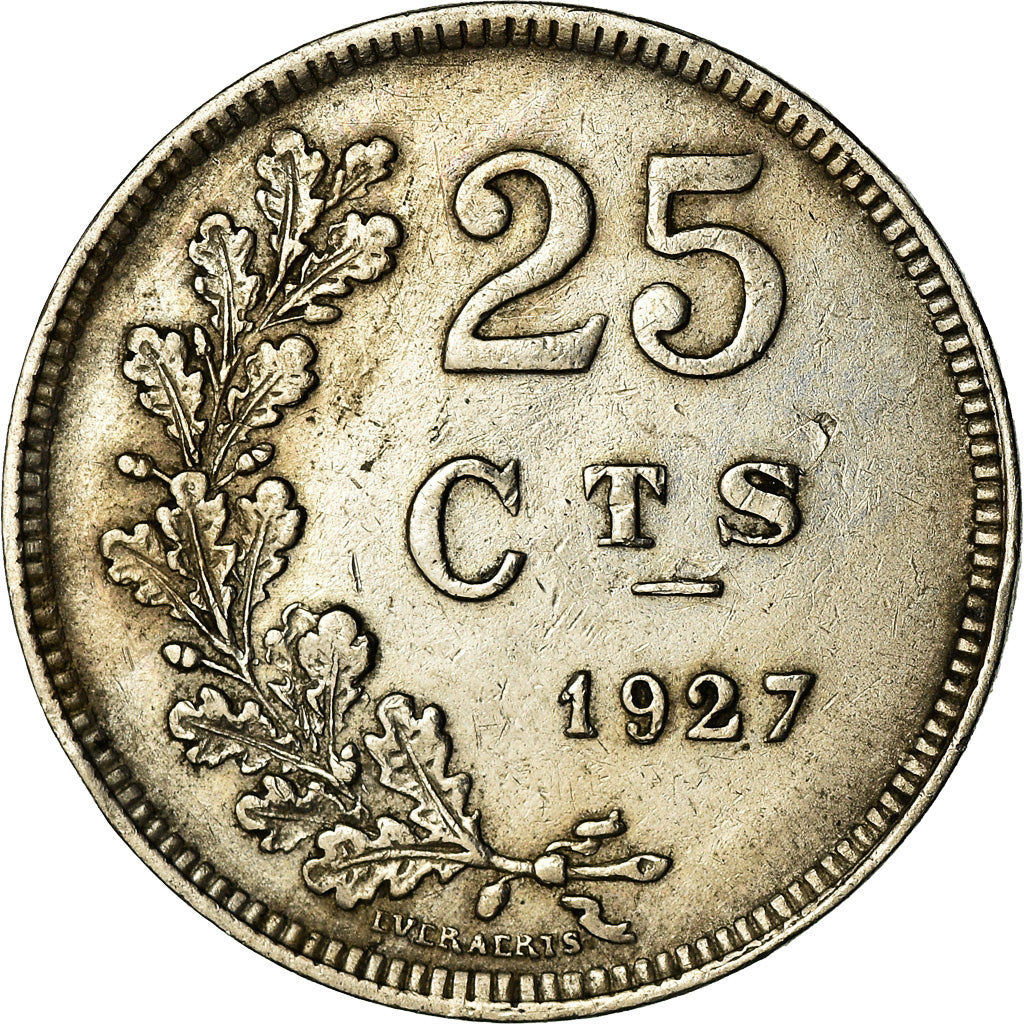 Coin, Luxembourg, Charlotte, 25 Centimes, 1945, EF(40-45), Copper-nickel, KM:37