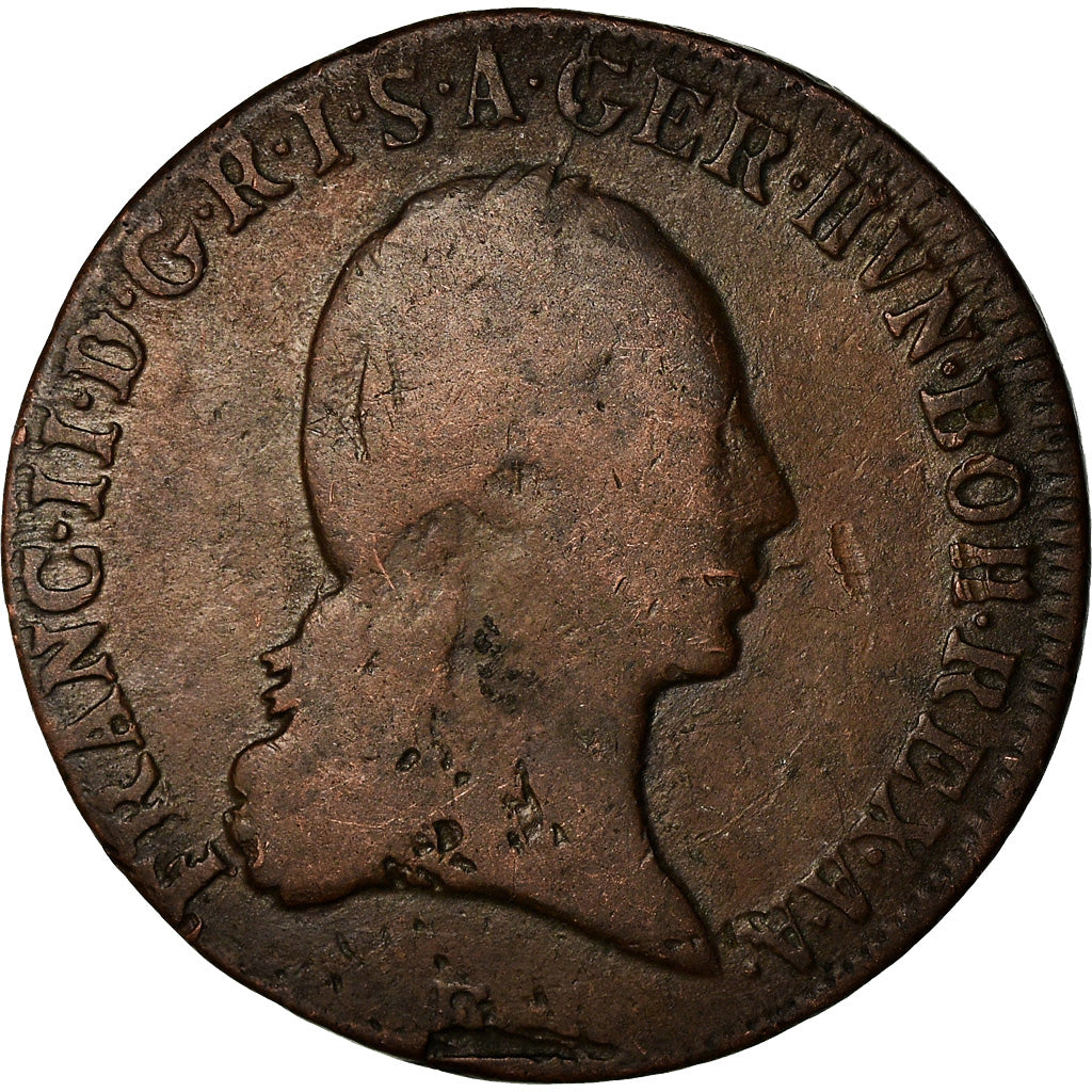 Coin, Austria, Franz II (I), 3 Kreuzer, 1800, VF(20-25), Copper, KM:2115.3