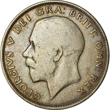 Coin, Great Britain, George V, 1/2 Crown, 1921, VF(20-25), Silver, KM:818.1a