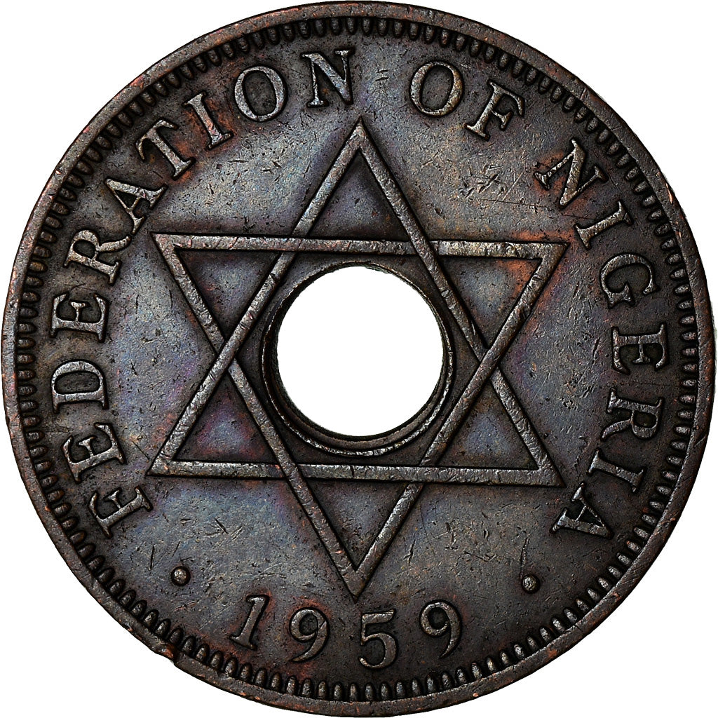 Monnaie, Nigéria, Elizabeth II, Penny, 1959, TTB+, Bronze, KM:2