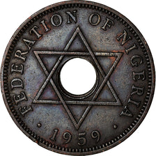 Monnaie, Nigéria, Elizabeth II, Penny, 1959, TTB+, Bronze, KM:2