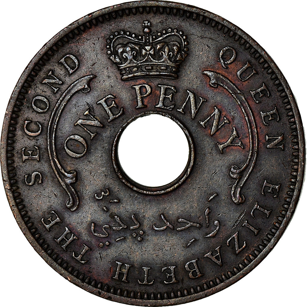 Monnaie, Nigéria, Elizabeth II, Penny, 1959, TTB+, Bronze, KM:2