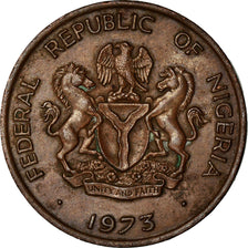 Coin, Nigeria, Elizabeth II, Kobo, 1973, VF(30-35), Bronze, KM:8.1