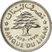Coin, Lebanon, 50 Piastres, 1978, MS(63), Nickel, KM:28.1