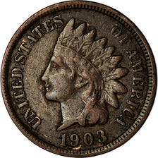 Coin, United States, Indian Head Cent, Cent, 1903, U.S. Mint, Philadelphia