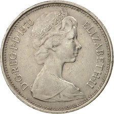 Monnaie, Grande-Bretagne, Elizabeth II, 5 New Pence, 1970, TTB, Copper-nickel